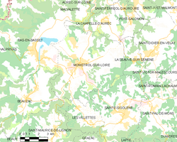 Map commune FR insee code 43137